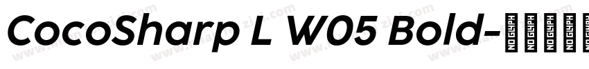 CocoSharp L W05 Bold字体转换